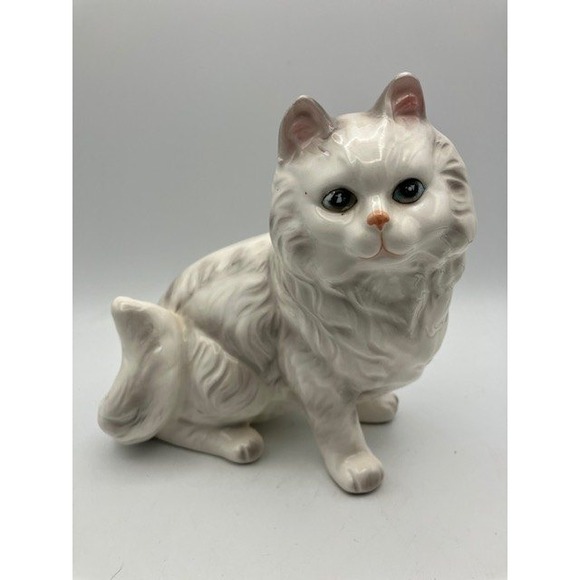 Other - Vintage Ceramic Figurine Persian Kitten/Cat Statue Home Decor Pet Lover 6.5"‎